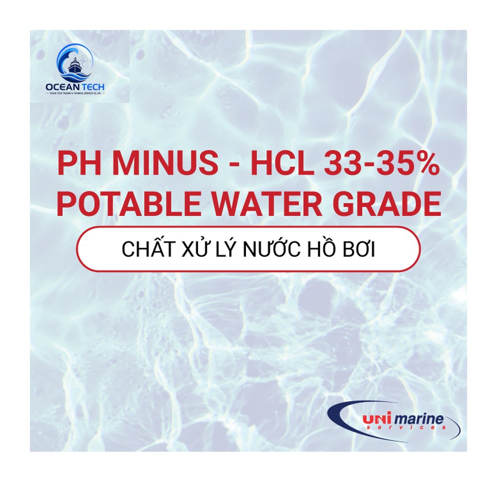 pH MINUS – HCL 33-35% POTABLE WATER GRADE - hình ảnh sản phẩm Ocean Tech