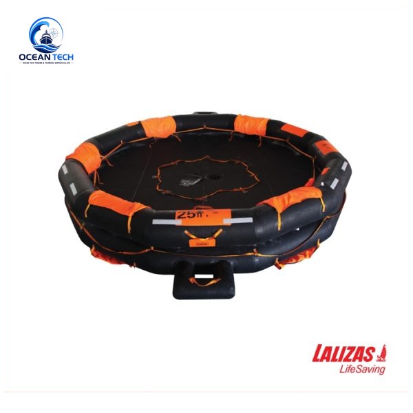 Phao bè cứu sinh tự thổi Lalizas OCEANO dạng không mui - hình ảnh minh họa chính